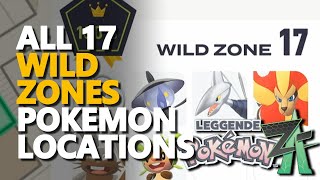 All Wild Zones 17 Pokemon Locations Pokemon Legends Z-A @ZaFrostPet