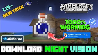 Night vision Pack for Minecraft pe 1.19 | minecraft mod night vision pack for 1.19