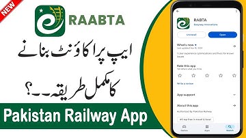 How to Create Account on RABTA App | RABTA App Account Kaise Banaye | Pakistan Railways New App