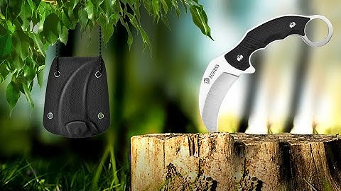 NedFoss Karambit Neck Knife, 5.3" Mini Fixed Blade Pocket Knife for Men & Women