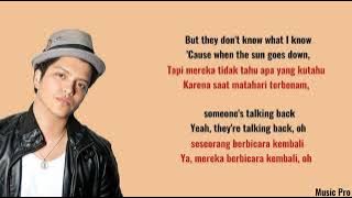 Bruno Mars - Talking To The Moon (Lyrics Video & Terjemah)