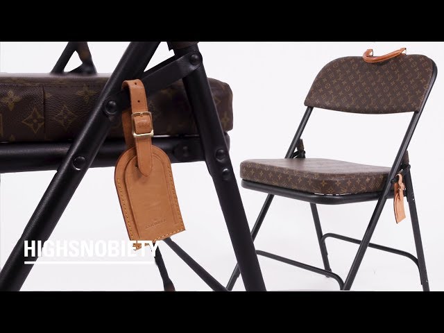 Meet the New York Designer Turning Old Louis Vuitton Bags Into Folding  Chairs