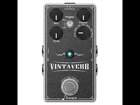 Donner Vintaverb Reverb Guitar Pedal, Multi-type Reverb Pedal 7 World-Class Reverb