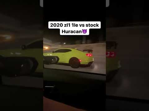 Camaro ZL1 1LE vs Lamborguini Huracan LP-580 ( Both Stock )