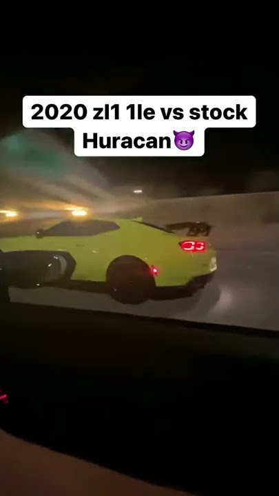Camaro ZL1 1LE vs Lamborguini Huracan LP-580 ( Both Stock )