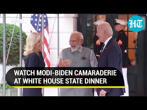 Modi-Biden Share Cheerful Laugh, Walk Hand-in-Hand at White House | Full Report on State Dinner