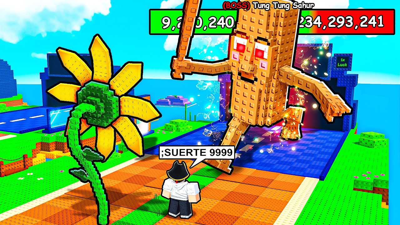 ¡Derroté a TUNG TUNG SAHUR en Plantas vs Brainrots!