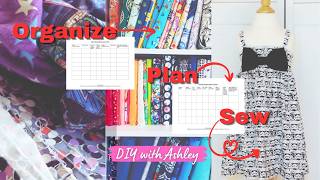 How I Organize My Sewing Projects & Fabric Stash (Free Tracker Included)
