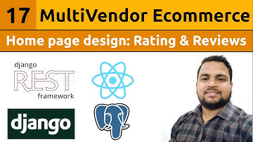 Multivendor Ecommerce Website in Django ReactJs||Home Page Design: Reviews & Rating #17