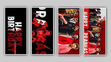 🔥Prabhas Birthday Status Video Editing in Alight Motion Trending Happy Birthday Video Editing Oct 23