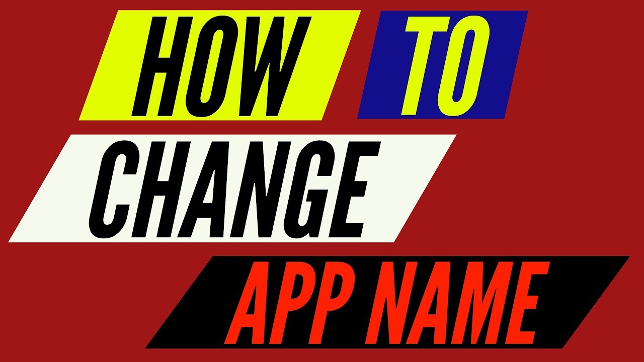 Change application/apk name on android [APK Editor]  YouTube
