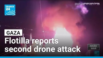 Flotilla for Gaza reports second drone attack on boat at Tunisian port • FRANCE 24 English