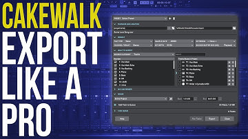 Cakewalk by Bandlab: How to Export