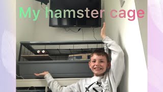 Setting up Lil Boi’s hamster cage!!