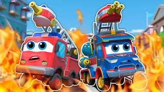 Fire in Car City: Who did it ? | Fire Trucks Rescue Team | Play Safe | Super Truck