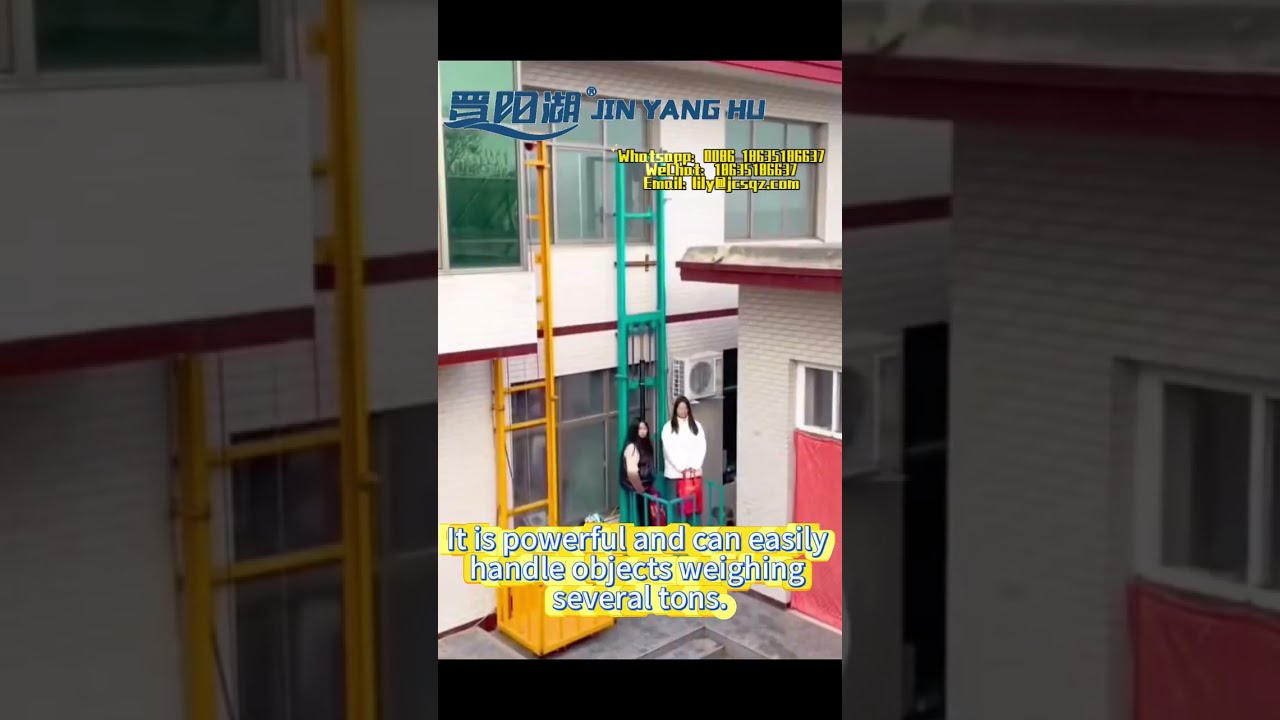 JIN YANG HU Freight Elevator Lifter Cargo For Indoor And Outdoor Electric Hydraulic Lift