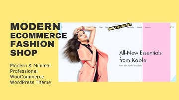 Modern eCommerce Fashion Shop | Multipurpose, Multivendor WooCommerce Theme | Kable WordPress Theme