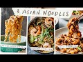 3 Best NOODLES Recipes - Easy ASIAN Noodles for Lunar New Year!
