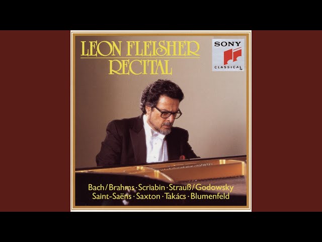 Saint-Saëns - Etude pour piano n°4 "Bourrée" : Leon Fleisher