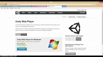 Tutorial-how to install a unity web player