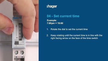 Programming the Hager Timer EH011