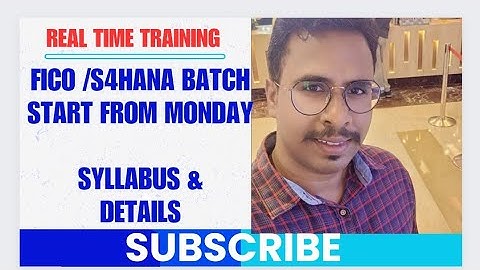 (English Batch) SAP FICO /S4HANA Syllabus- S4HANA Course Videos-S4HANA Finance Course-Chanu SK