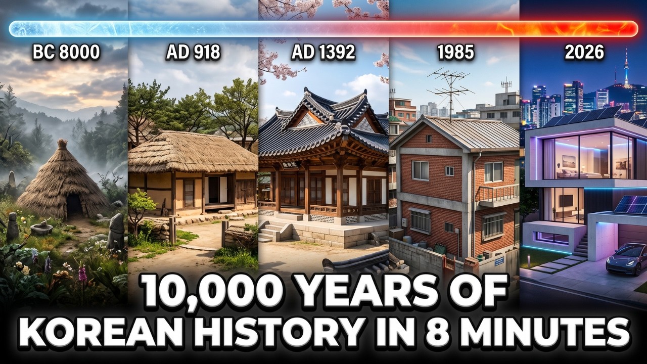 Evolution of Korea 🇰🇷 | Fixed Camera Timelapse 10,000 Years of History in 8 Minutes [Part 1]