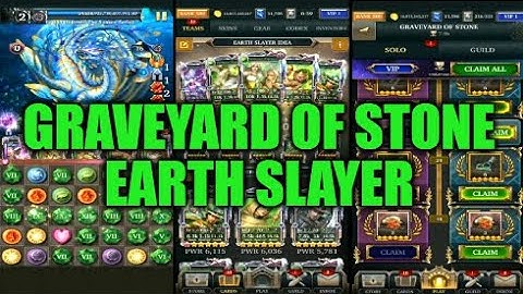 Legendary Game Of Heroes: Graveyard Of Stone Event Gameplay/Team Testing (Earth Slayer)