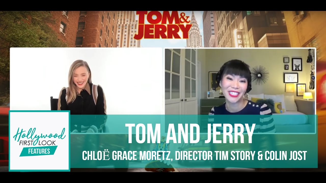 Tom And Jerry' Interviews With Colin Jost, Chloë Grace Moretz