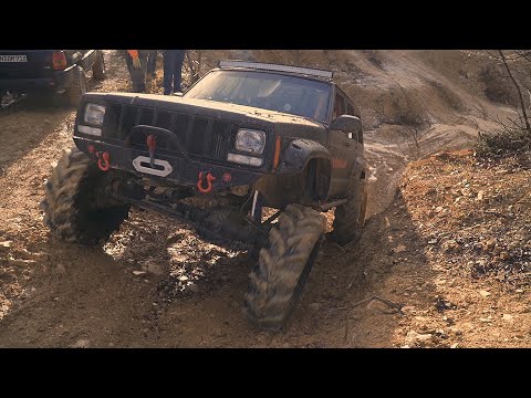 Jeep Cherokee XJ V8 LS1 with UNIMOG Portal Axles | First Offroad Testdrive