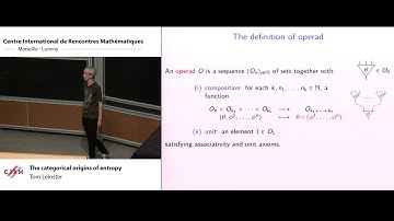 Tom Leinster : The categorical origins of entropy