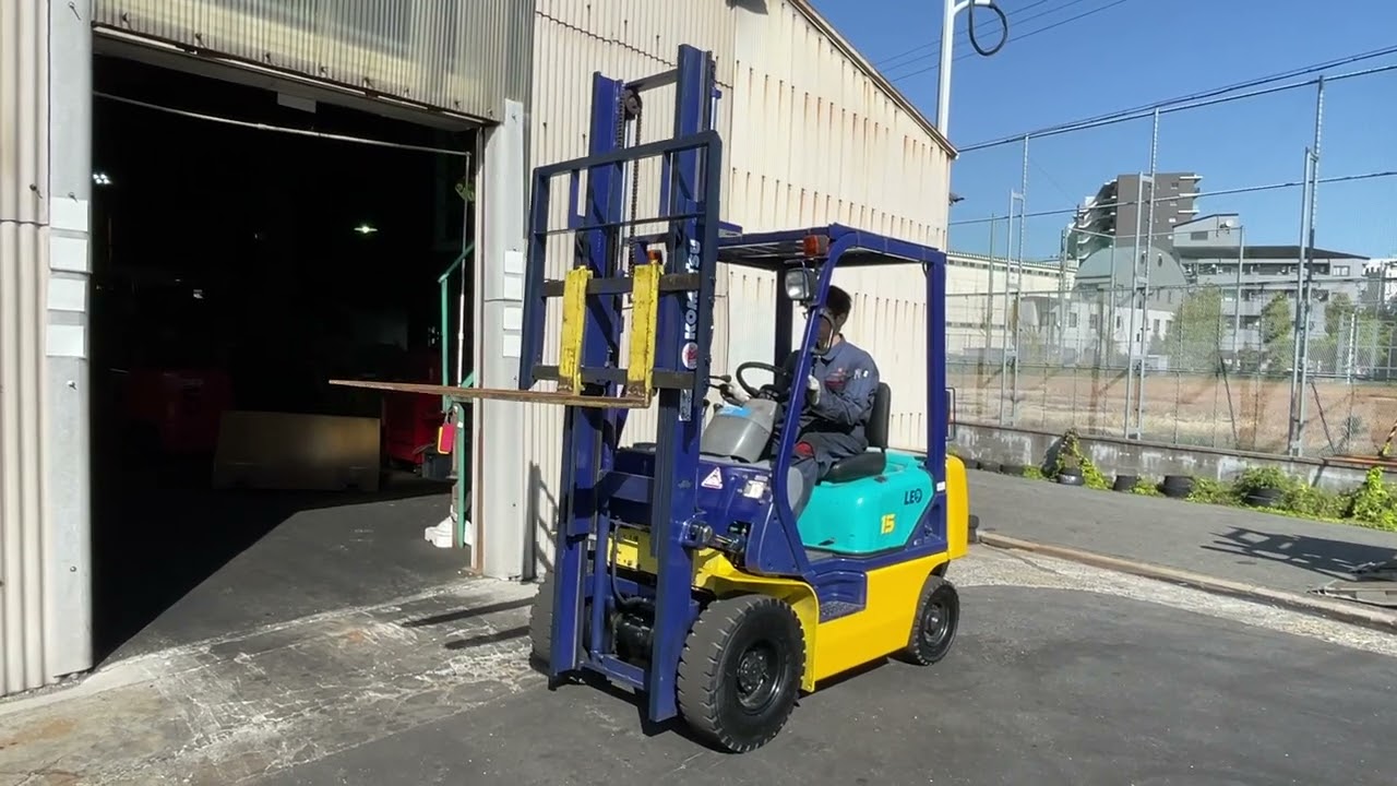 小松 ガソリン車 1.5ton 3mマスト FG15LC-16 フォークリフト – 中古
