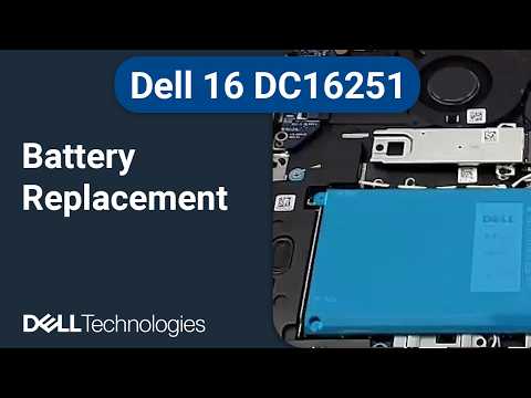 Dell 16 DC16251 | How to replace the battery