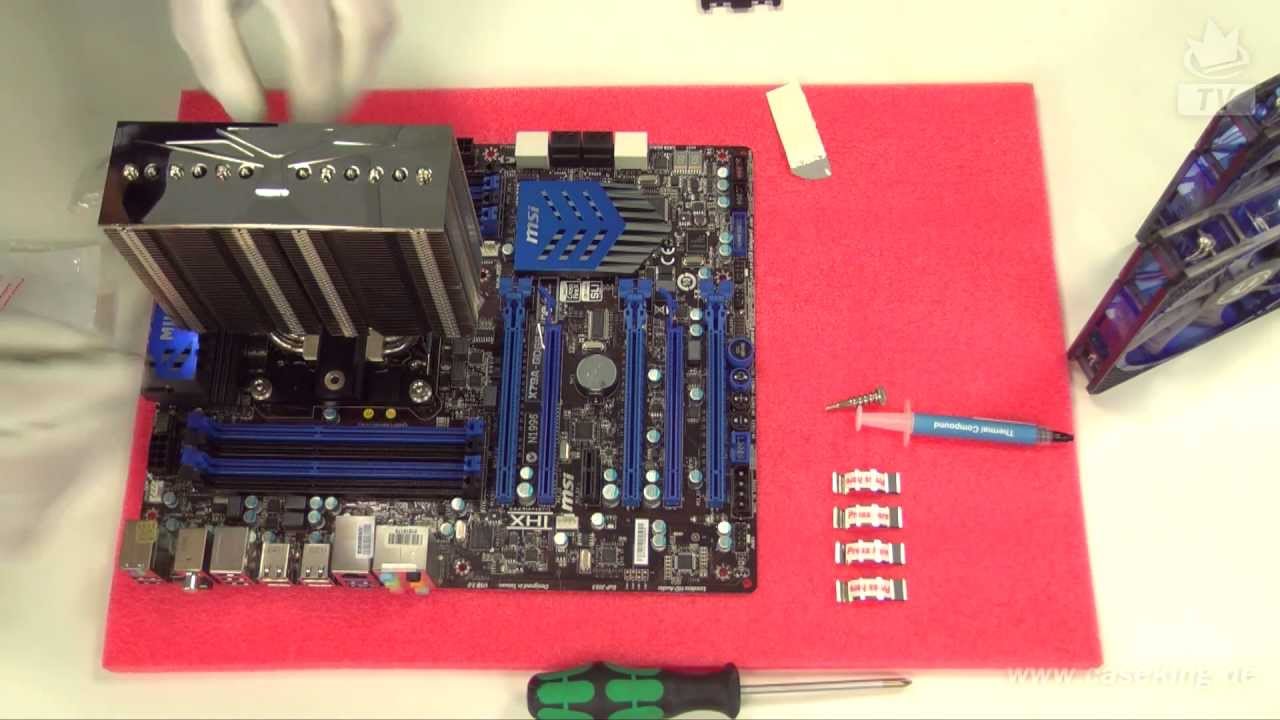 CPU Kühler Montage Intel Sockel 2011 / Intel Socket LGA2011 installation tutorial - Caseking TV