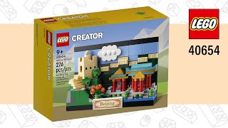 LEGO® Creator | Beijing Postcard (40654)[276 pcs] Speed Build | Top Brick Builder Lite