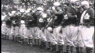 The toronto maple leafs best boston orioles in a season baseball
opener. s095