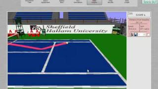 Short animation of the TennisGUT simulation software screenshot 4