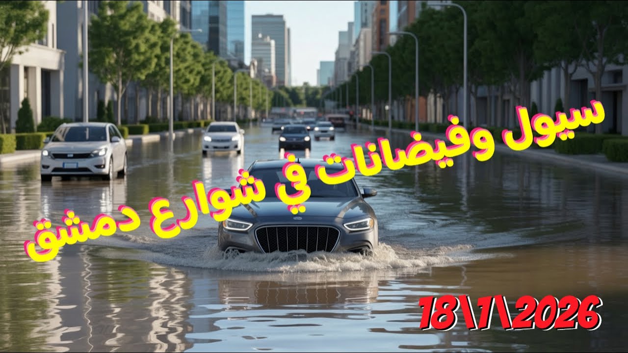 سيول وفيضانات في شوارع 