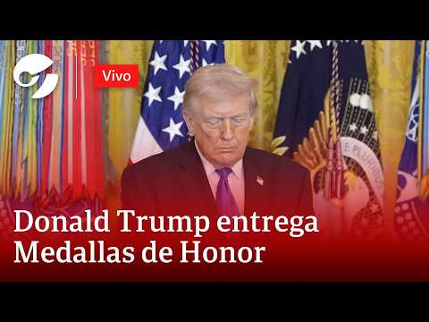 DONALD TRUMP ENTREGA MEDALLAS DE HONOR, EN NEDIO DEL CONFLICTO ARMADO CON IRÁN