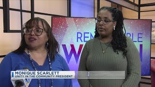 Remarkable Woman Semehar Ghebrekidan presents check to Unity in Community