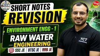 Raw Water Engineering | Short Notes Revision | Environment Engineering-1 | SSC JE | BPSC JE | RRB JE