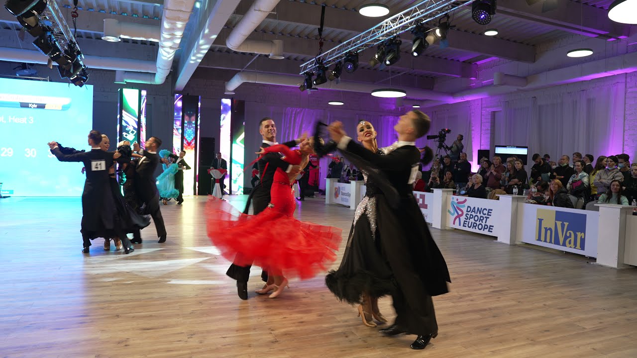 WDSF European championship 10 dance. Foxtrot. Kyiv, Ukraine