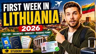 First Week in Lithuania for Students 2026 | SIM Card, Documents, University & Residence Permit Guide