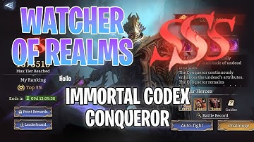 Immortal Codex Conqueror SSS - Watcher of Realms