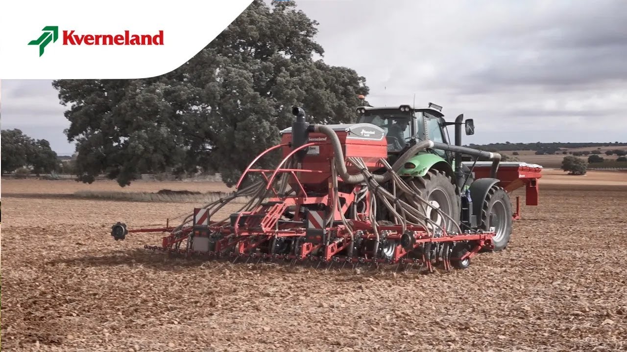 Kverneland ts-drill combinada con DF1 y ciclón (ES)