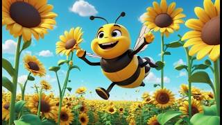 Busy Bumblebee Buzz 🐝 | Fun Insect Song for Kids | Cute Nursery Rhyme Adventure