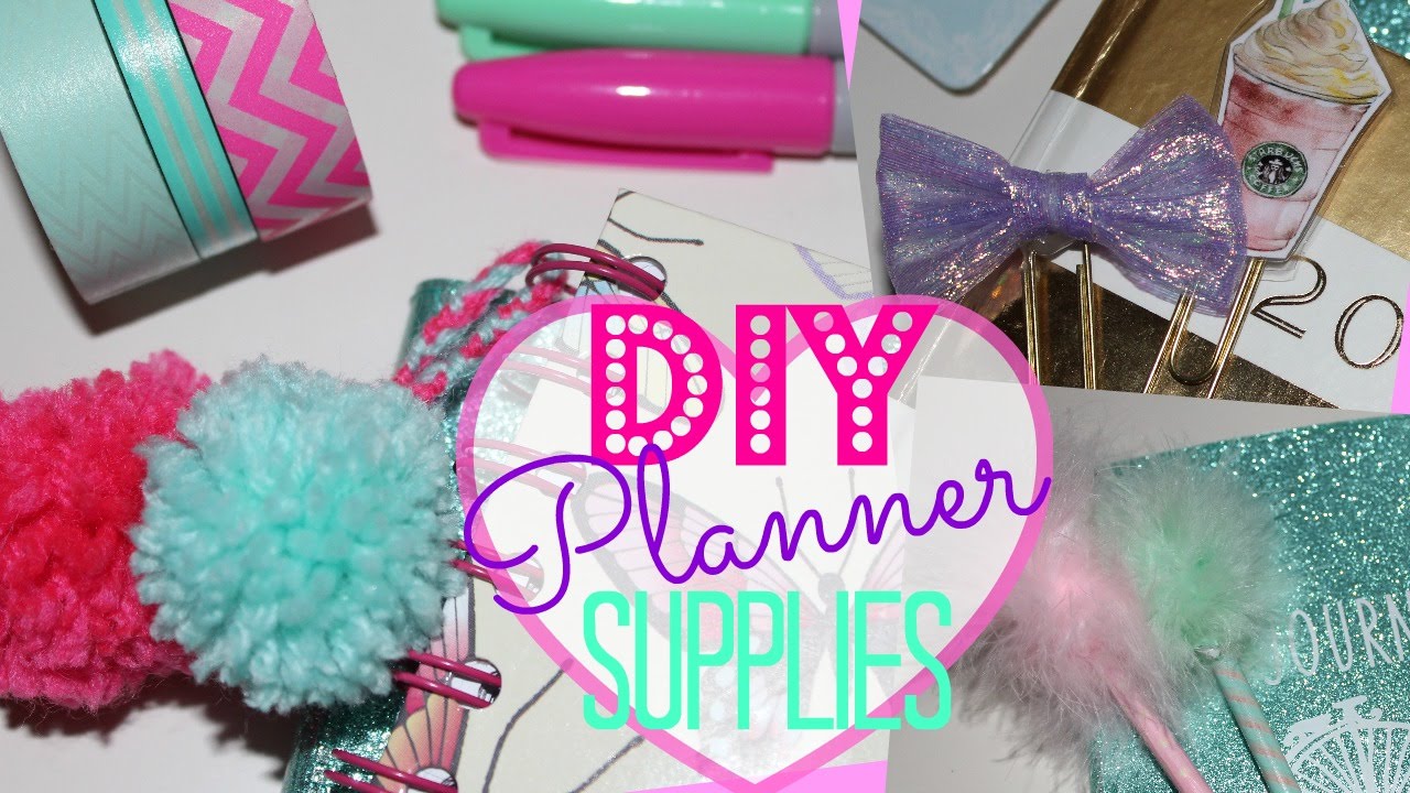 DIY Planner Supplies! Bow Paperclips, Pom Poms & Fluffy Pens