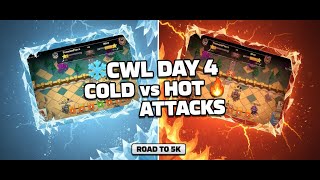 CWL Day 4 WAR ATTACKS 😱 | TH17 Best Strategies | TronishPlays Road to 5K 🔥 | Clash of Clans 2025)