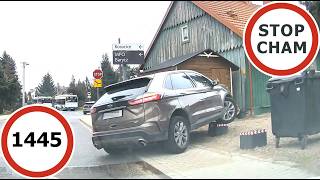 Stop Cham #1445 - Niebezpieczne i chamskie sytuacje na drogach