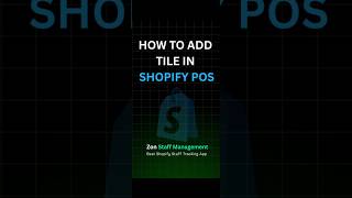 Quick Guide: Adding Tile to the Shopify POS App | How to use Shopify POS App 2026  #shopify